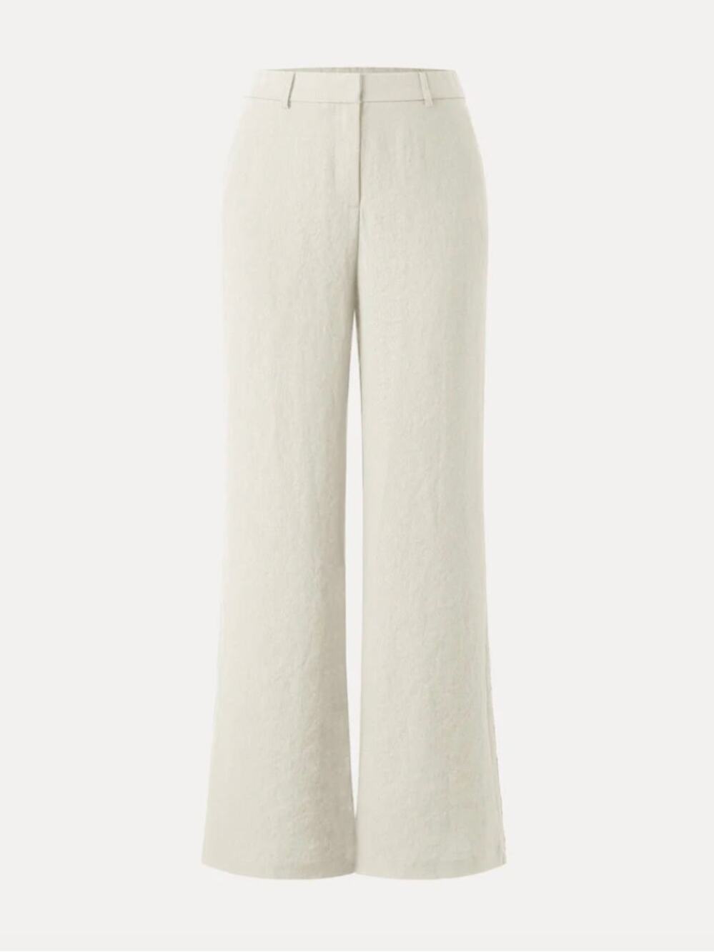 OGL Viscose-Linen Weave Mid Rise Flared Pant with Pockets NWT SIZE L